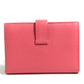 HERMES Bearn Compact Compact Wallet, Bi-fold Wallet, Card Case coin purse Chevre Rose azare pink Used