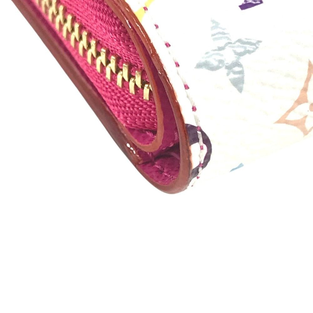 LOUIS VUITTON M14093 MonogramMulticolore Takashi Murakami LV x TK Portefeuille Lou Portefeuille Lou Compact Wallet Folded wallet MonogramMulticoloreCanvas White/pink Used