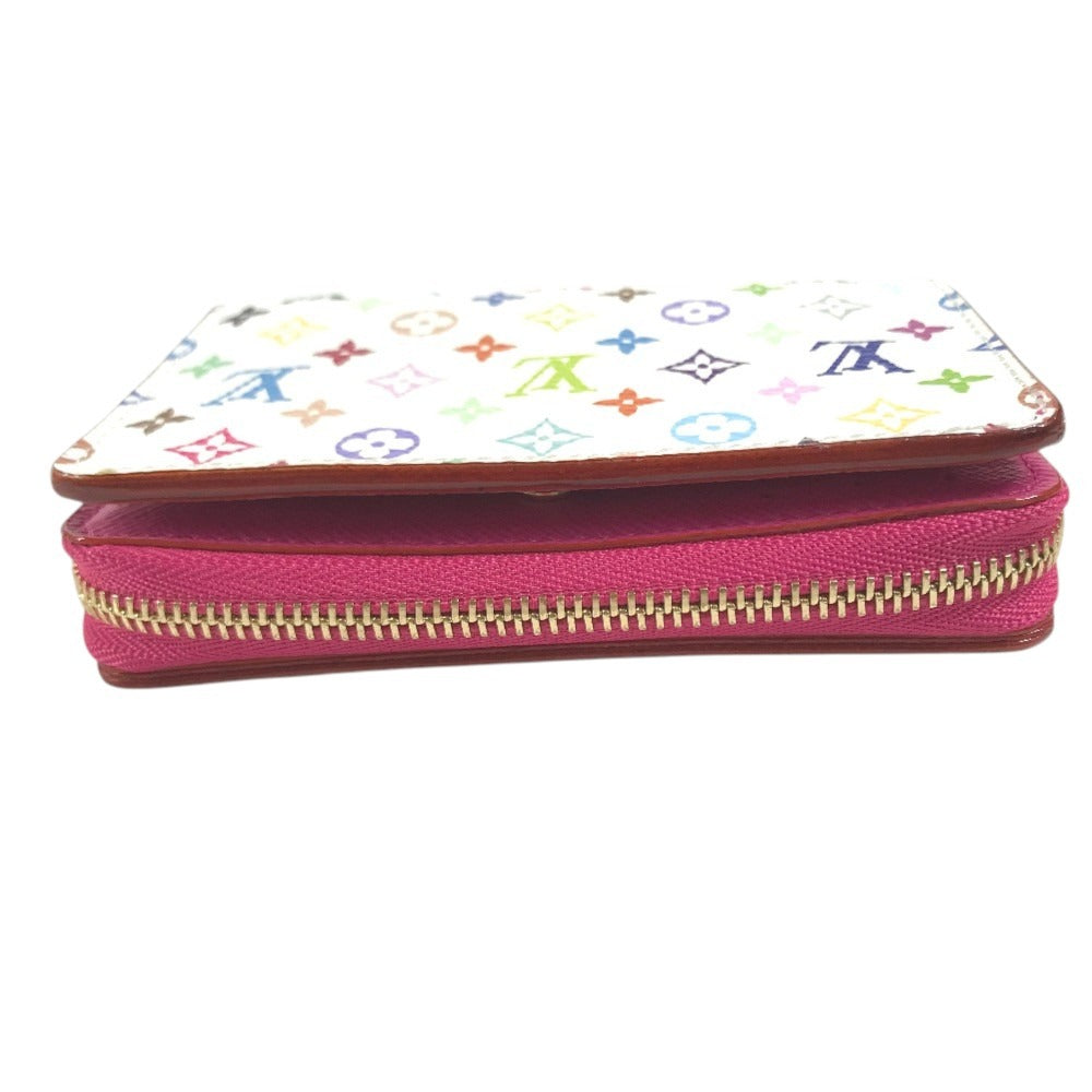 LOUIS VUITTON M14093 MonogramMulticolore Takashi Murakami LV x TK Portefeuille Lou Portefeuille Lou Compact Wallet Folded wallet MonogramMulticoloreCanvas White/pink Used