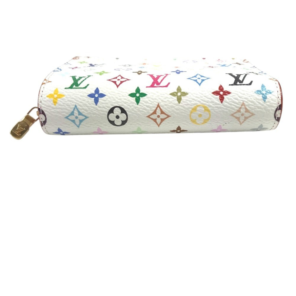 LOUIS VUITTON M14093 MonogramMulticolore Takashi Murakami LV x TK Portefeuille Lou Portefeuille Lou Compact Wallet Folded wallet MonogramMulticoloreCanvas White/pink Used