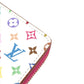 LOUIS VUITTON M14093 MonogramMulticolore Takashi Murakami LV x TK Portefeuille Lou Portefeuille Lou Compact Wallet Folded wallet MonogramMulticoloreCanvas White/pink Used