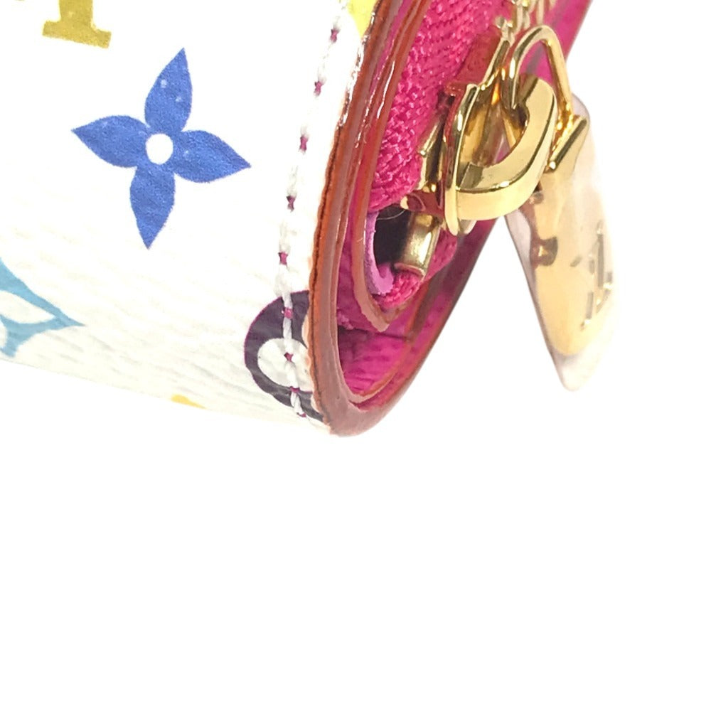 LOUIS VUITTON M14093 MonogramMulticolore Takashi Murakami LV x TK Portefeuille Lou Portefeuille Lou Compact Wallet Folded wallet MonogramMulticoloreCanvas White/pink Used