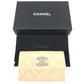 CHANEL AP4333 CC CC Mark logo Wallet Coin Compartment Business Card Holder Pass Case Flap Card Case Caviar Leather Beige Used