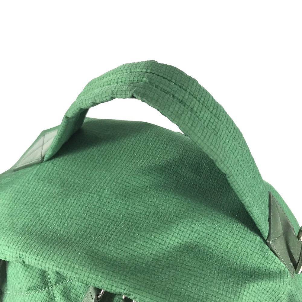 CHANEL CC CC Mark logo Bag Backpack Bicolor Backpack Nylon Green/White Used