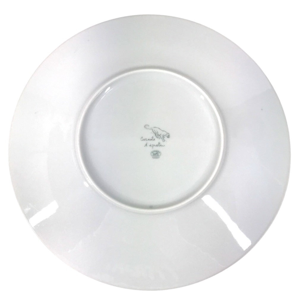 HERMES P038001P Jaguar Tiger Dinner Plate Sketch of the area directly below the equator, 27cm Plates, tableware, dishes The dishes Pottery Multicolore Used