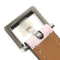 HERMES Belt Pop H 15 H-logo buckle belt for bottoms, thin belt belt Leather Mauve Pale/Chai pink/Brown Used