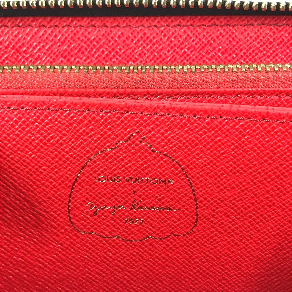 LOUIS VUITTON M81864 Monogram LV × YK Zippy Wallet Yayoi Kusama Collaboration Long Wallet Zip Around Long Wallet MonogramCanvas Brown Used