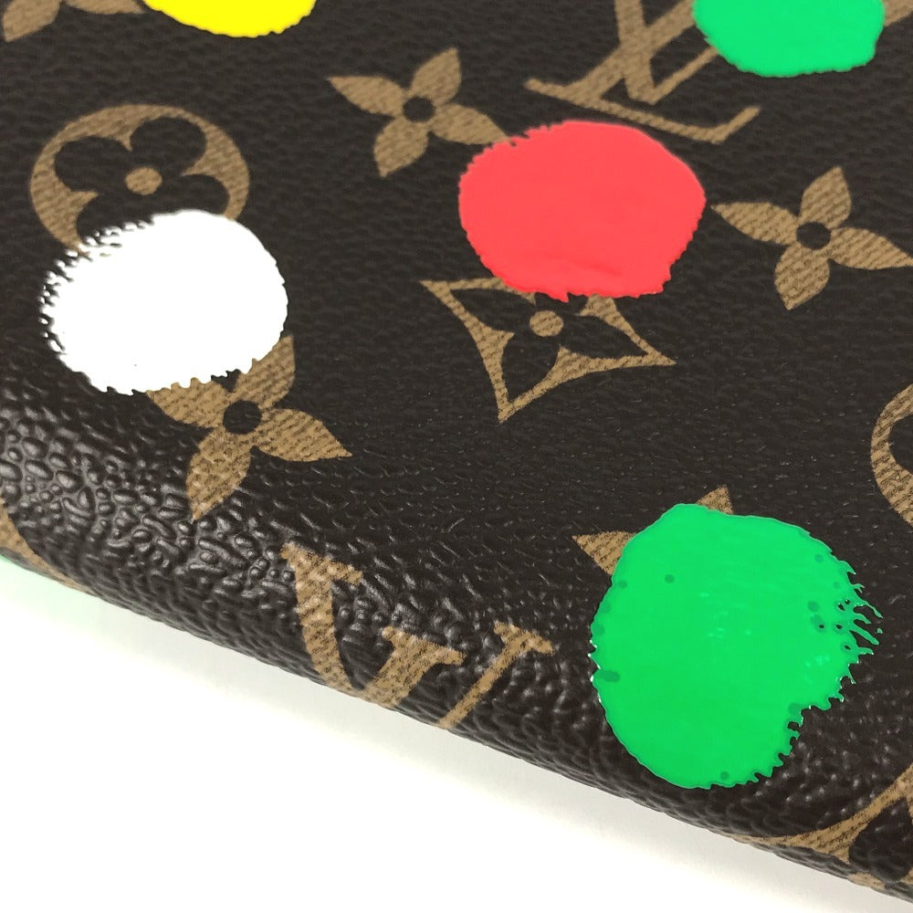 LOUIS VUITTON M81864 Monogram LV × YK Zippy Wallet Yayoi Kusama Collaboration Long Wallet Zip Around Long Wallet MonogramCanvas Brown Used