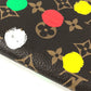 LOUIS VUITTON M81864 Monogram LV × YK Zippy Wallet Yayoi Kusama Collaboration Long Wallet Zip Around Long Wallet MonogramCanvas Brown Used