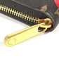 LOUIS VUITTON M81864 Monogram LV × YK Zippy Wallet Yayoi Kusama Collaboration Long Wallet Zip Around Long Wallet MonogramCanvas Brown Used