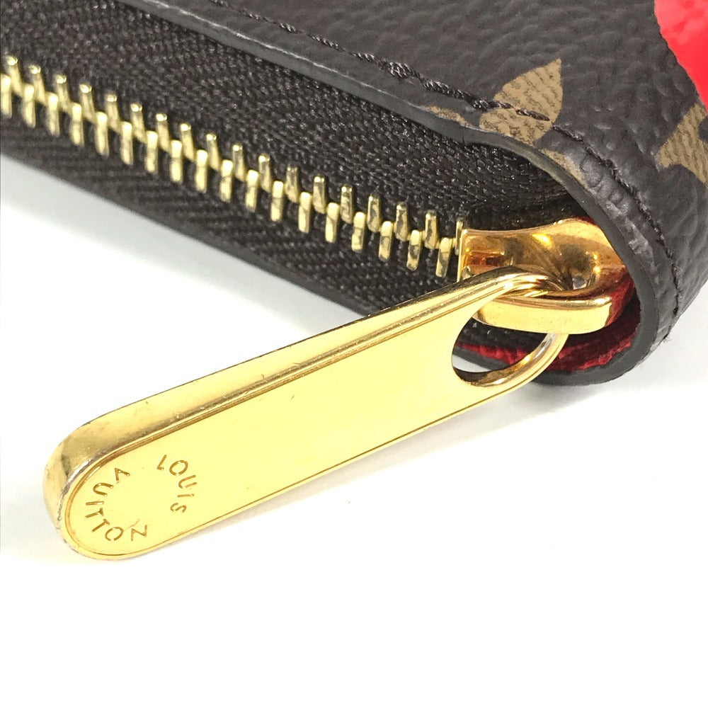 LOUIS VUITTON M81864 Monogram LV × YK Zippy Wallet Yayoi Kusama Collaboration Long Wallet Zip Around Long Wallet MonogramCanvas Brown Used