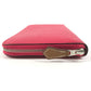HERMES Azap Long Silk-In Long wallet Zip Around Long Wallet Epsom Rose Extreme pink Used