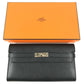 HERMES Kelly wallet Long Wallet Flap Long Wallet Epsom Black/SilverHardware Used