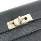 HERMES Kelly wallet Long Wallet Flap Long Wallet Epsom Black/SilverHardware Used