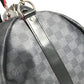 LOUIS VUITTON N40262 Damier Graphite Link Keepall Bandouliere 50 Bag, 2-way bag, travel bag Duffle Bag DamierGraphiteCanvas Black Used