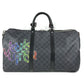 LOUIS VUITTON N40262 Damier Graphite Link Keepall Bandouliere 50 Bag, 2-way bag, travel bag Duffle Bag DamierGraphiteCanvas Black Used