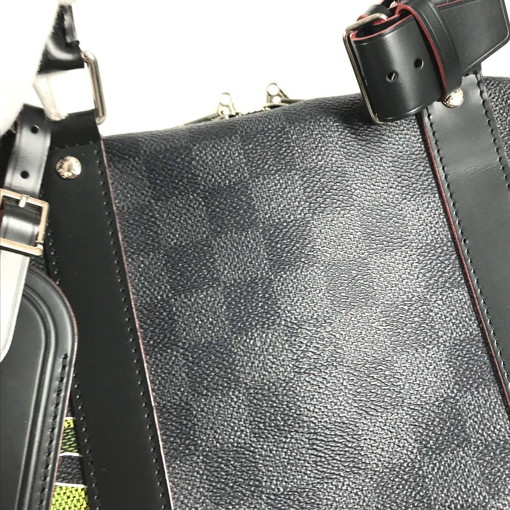 LOUIS VUITTON N40262 Damier Graphite Link Keepall Bandouliere 50 Bag, 2-way bag, travel bag Duffle Bag DamierGraphiteCanvas Black Used