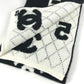 CHANEL AA7766 2021-2022 CC CC Mark logo Accessories Scarf Wool / Cashmere Black/White Used