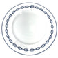 HERMES Dinner plate 10.6" Chaine d'Ancre logo Plates, tableware, dishes The dishes Pottery White/blue Used