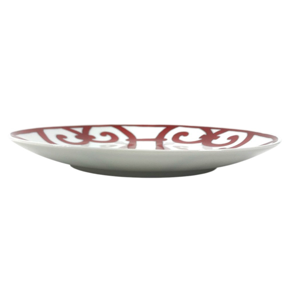 HERMES Guadalquivir 17cm Plates, tableware, dishes The dishes Pottery Red/White Used