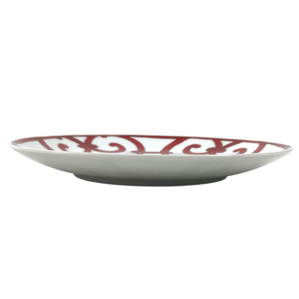 HERMES Guadalquivir 17cm Plates, tableware, dishes The dishes Pottery Red/White Used