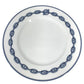 HERMES Dessert plate 8.7" Chaine d'Ancre logo Plates, tableware, dishes The dishes Pottery White/blue Used