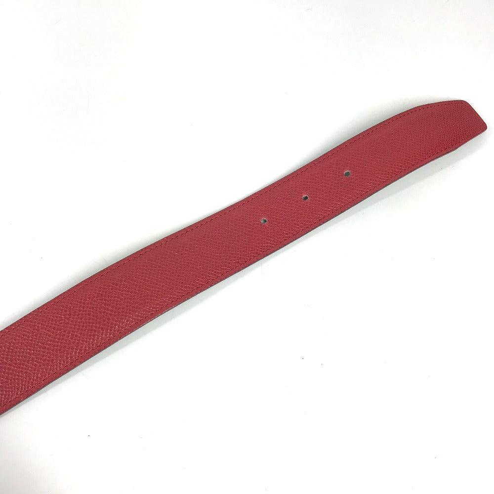 HERMES Bicolor Belt only, bottoms belt, fashion accessory belt Leather Red/Green Used