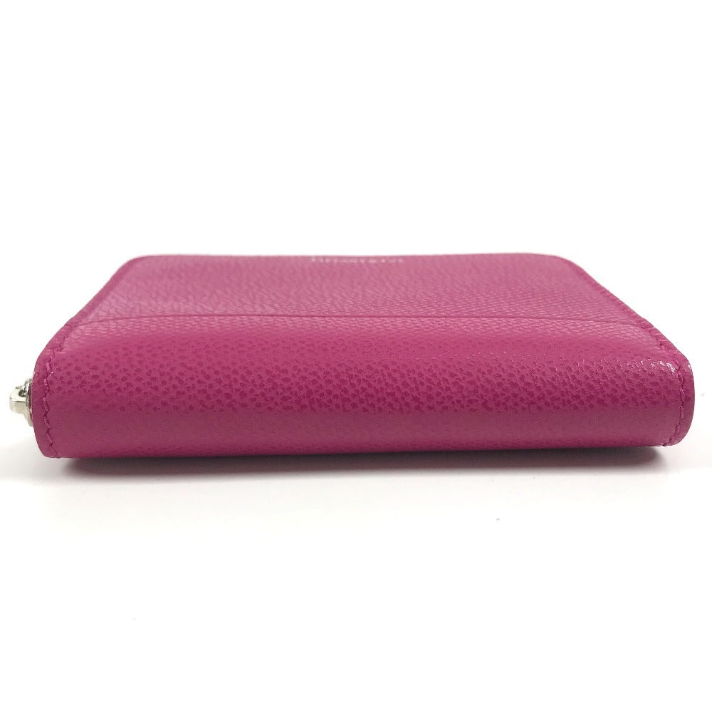 TIFFANY&Co. logo Zip Around Coin Compartment Wallet coin purse pink Used