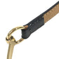 GUCCI 037-2194 Logo Horsebit Thin Belt For bottoms belt Leather Black/Gold Used