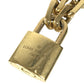 LOUIS VUITTON MP2993 Collier LV Edge Cadena Chain Necklace Accessory Thick Chain Necklace Metal Gold Used