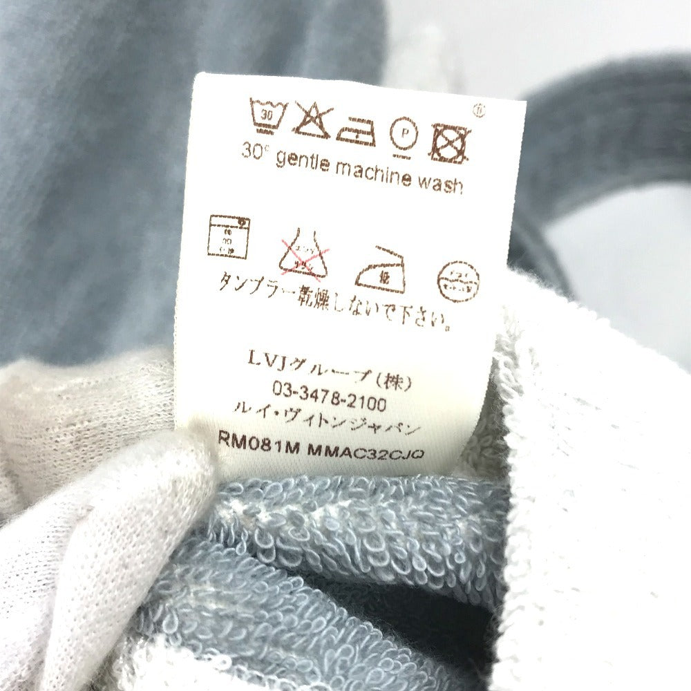 LOUIS VUITTON 不明 Tied LV logo Pile loungewear, long sleeves, long gown, loungewear Tops and others cotton White/Light Blue Based Used