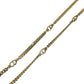 Dior vintage Long Necklace CD Logo Accessory Jewelry Necklace Metal Gold Used
