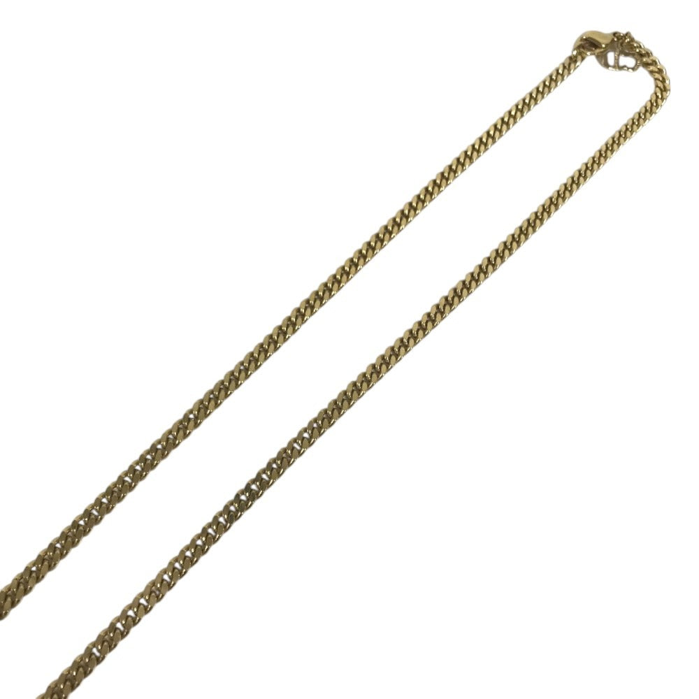 Dior vintage Long Necklace CD Logo Accessory Jewelry Necklace Metal Gold Used