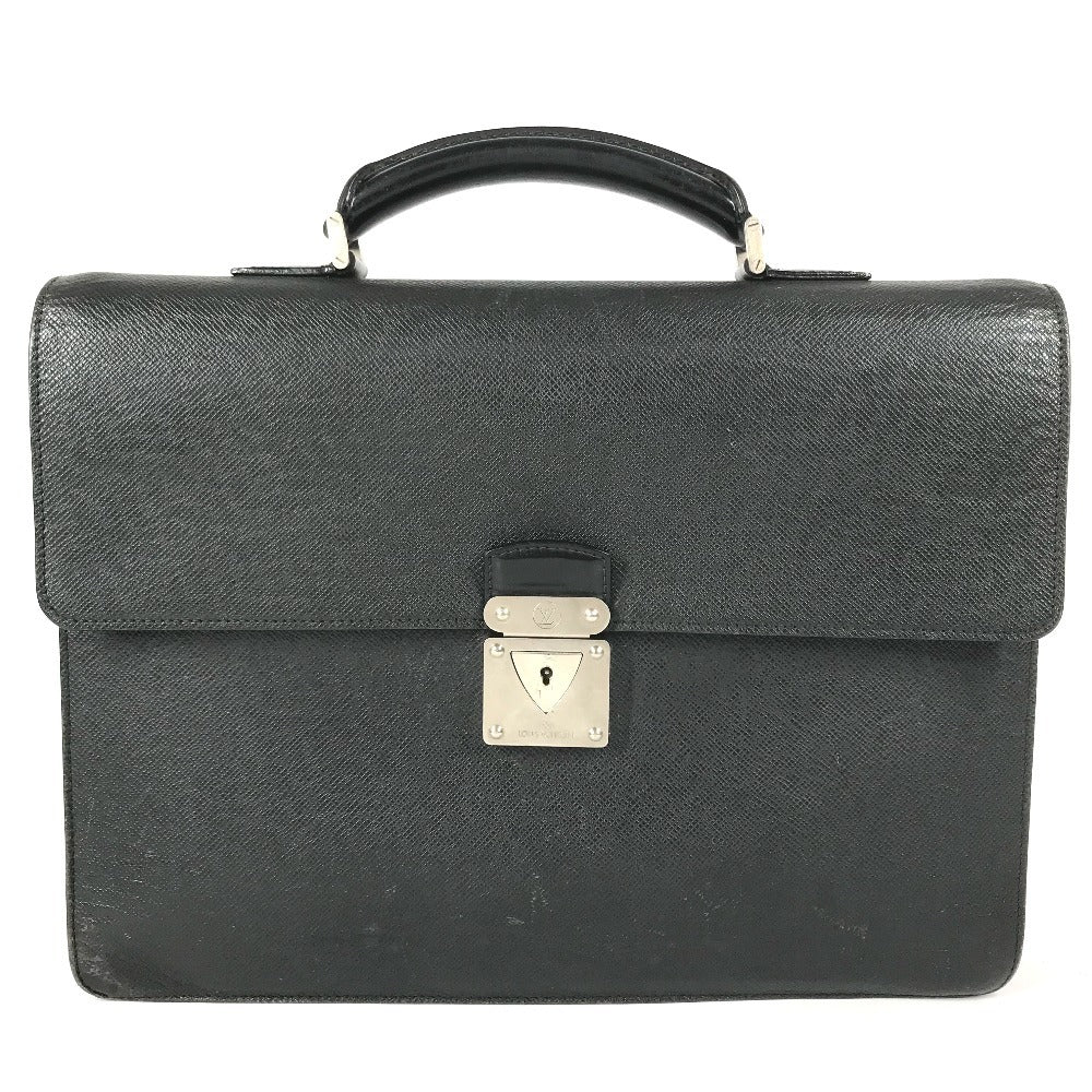 LOUIS VUITTON M31052 Taiga Robusto 1 Robusto 1 Bag Hand Bag Document Bag Business bag Taiga Leather Ardoise Black Used
