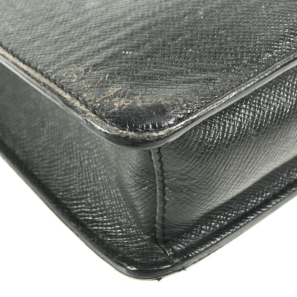 LOUIS VUITTON M31052 Taiga Robusto 1 Robusto 1 Bag Hand Bag Document Bag Business bag Taiga Leather Ardoise Black Used