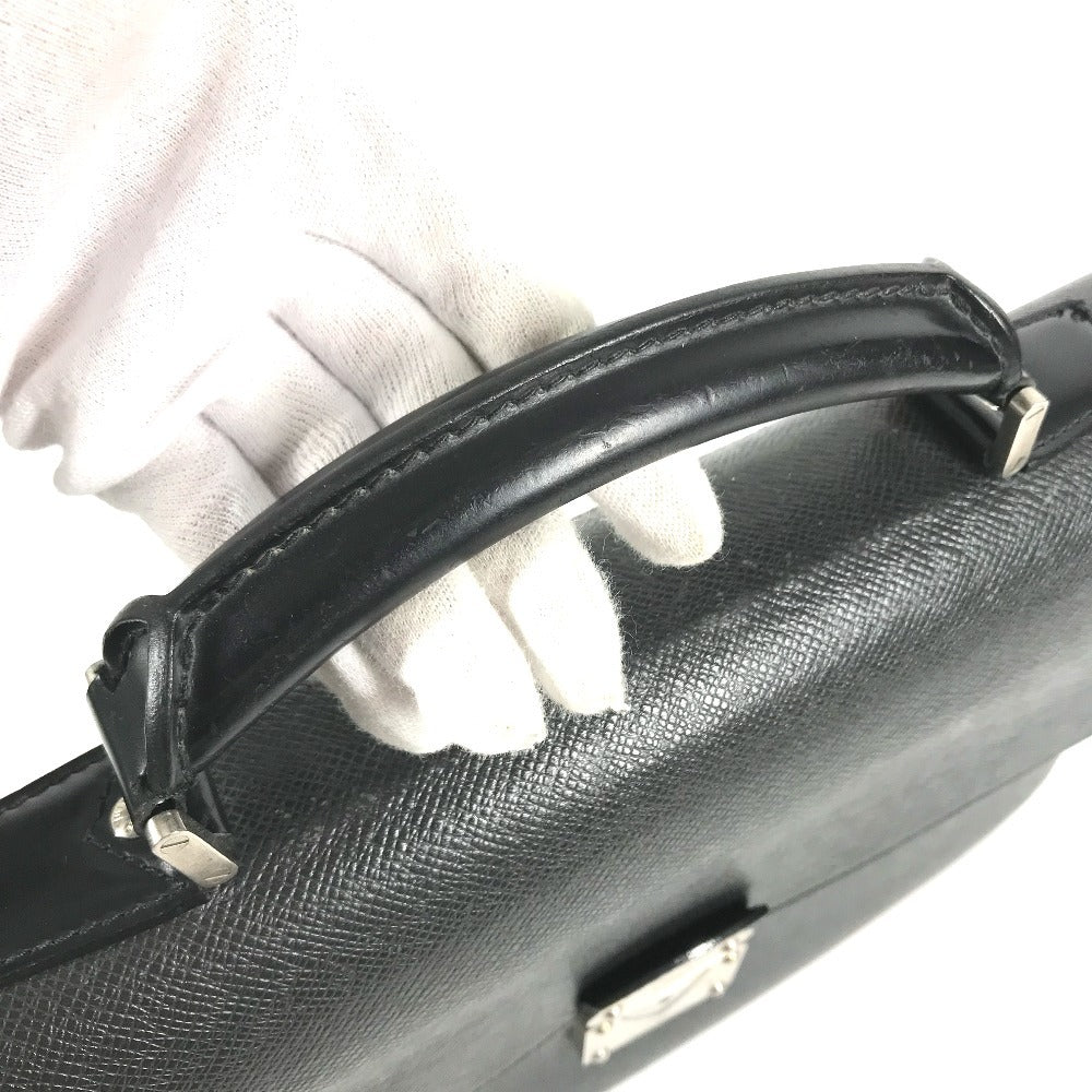 LOUIS VUITTON M31052 Taiga Robusto 1 Robusto 1 Bag Hand Bag Document Bag Business bag Taiga Leather Ardoise Black Used