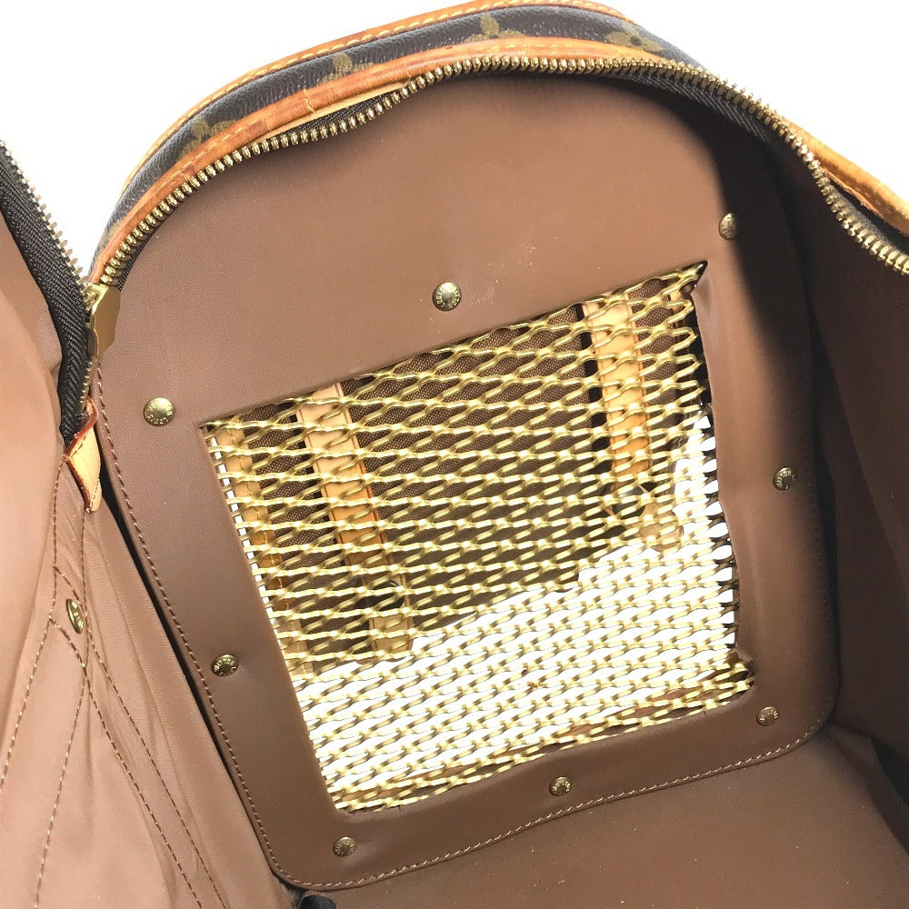 LOUIS VUITTON M42024 Monogram Sac Shan 40 Pet bag, pet carrier, dog, puppy Duffle Bag MonogramCanvas Brown Used