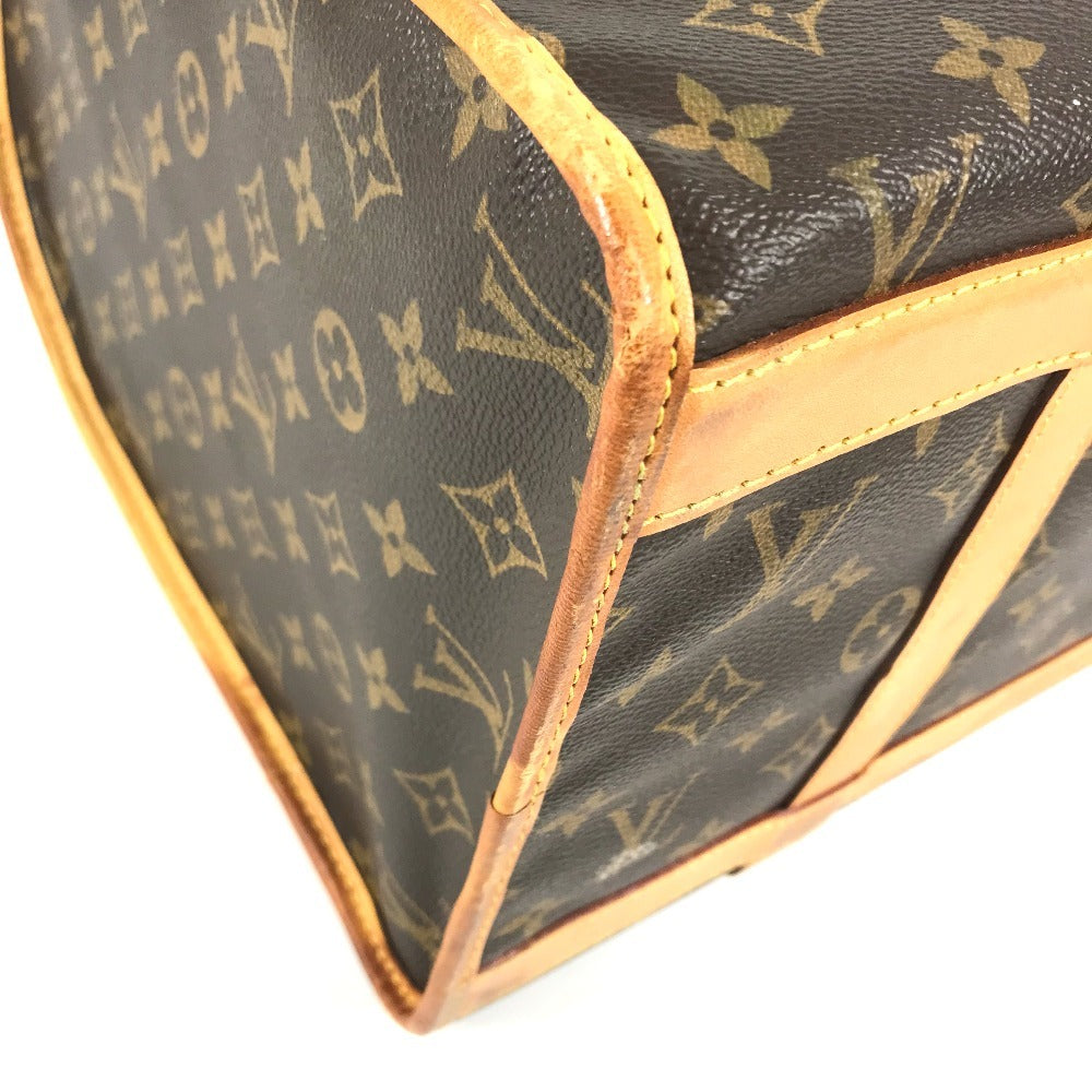 LOUIS VUITTON M42024 Monogram Sac Shan 40 Pet bag, pet carrier, dog, puppy Duffle Bag MonogramCanvas Brown Used