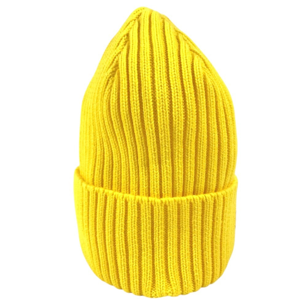 Supreme Box logo beanie hat knit hat knit cap Knit hat yellow Used