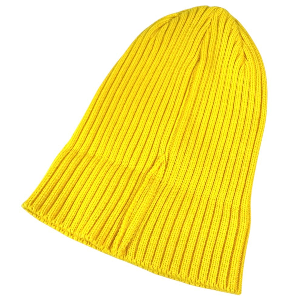 Supreme Box logo beanie hat knit hat knit cap Knit hat yellow Used