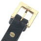 VALENTINO Chain studs Accessories, jewelry, leather Bracelet Leather / Metal Black/Gold Used