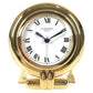 CARTIER 不明 Logo Watch Travel Clock Corize Desk Clock Interior Table clock Gold Plated Gold Used