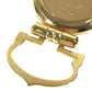 CARTIER 不明 Logo Watch Travel Clock Corize Desk Clock Interior Table clock Gold Plated Gold Used