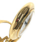 CARTIER 不明 Logo Watch Travel Clock Corize Desk Clock Interior Table clock Gold Plated Gold Used