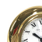 CARTIER 不明 Logo Watch Travel Clock Corize Desk Clock Interior Table clock Gold Plated Gold Used