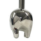 HERMES Cabas 2005 Hippopotamus Cadena Key Key Holder Bag Charm Pendant Top charm Metal Silver Used