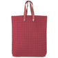 HERMES Amedaba GM Amedaba GM Bag Hand Bag Vertical Tote Tote Bag Leather/Canvas Red Used