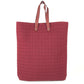 HERMES Amedaba GM Amedaba GM Bag Hand Bag Vertical Tote Tote Bag Leather/Canvas Red Used