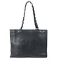 CHANEL vintage CC CC Mark Logo DecaCoco Bag Tote Bag shawl Shoulder Bag Leather Black Used
