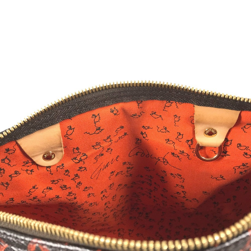 LOUIS VUITTON M44401 Monogram Catgram Cat SpeedyBandouliere30NM 2WAY Bag Shoulder Bag Mini Duffle Bag Hand Bag MonogramCanvas Brown/Orange Used